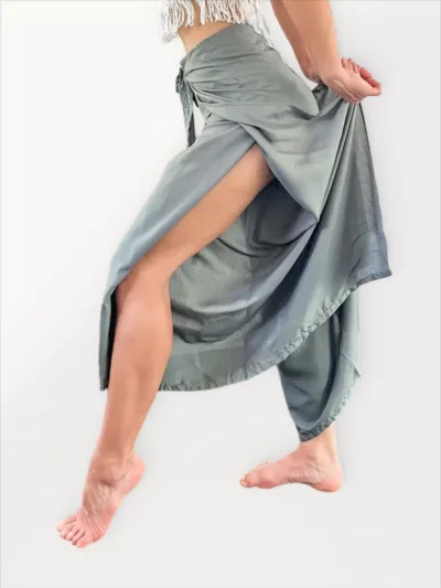 Wrap Pants - Solid Gray